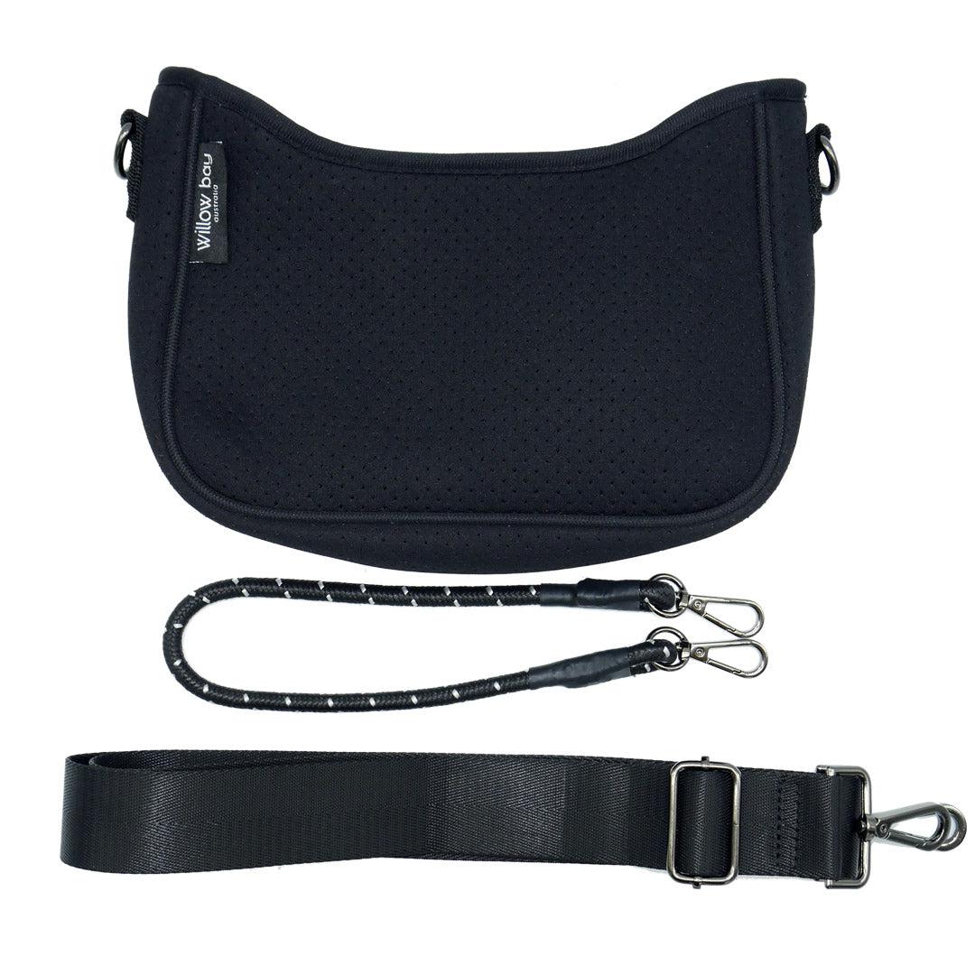 WillowBayAustraliaNeopreneBaguetteCrossbodyBag_Black