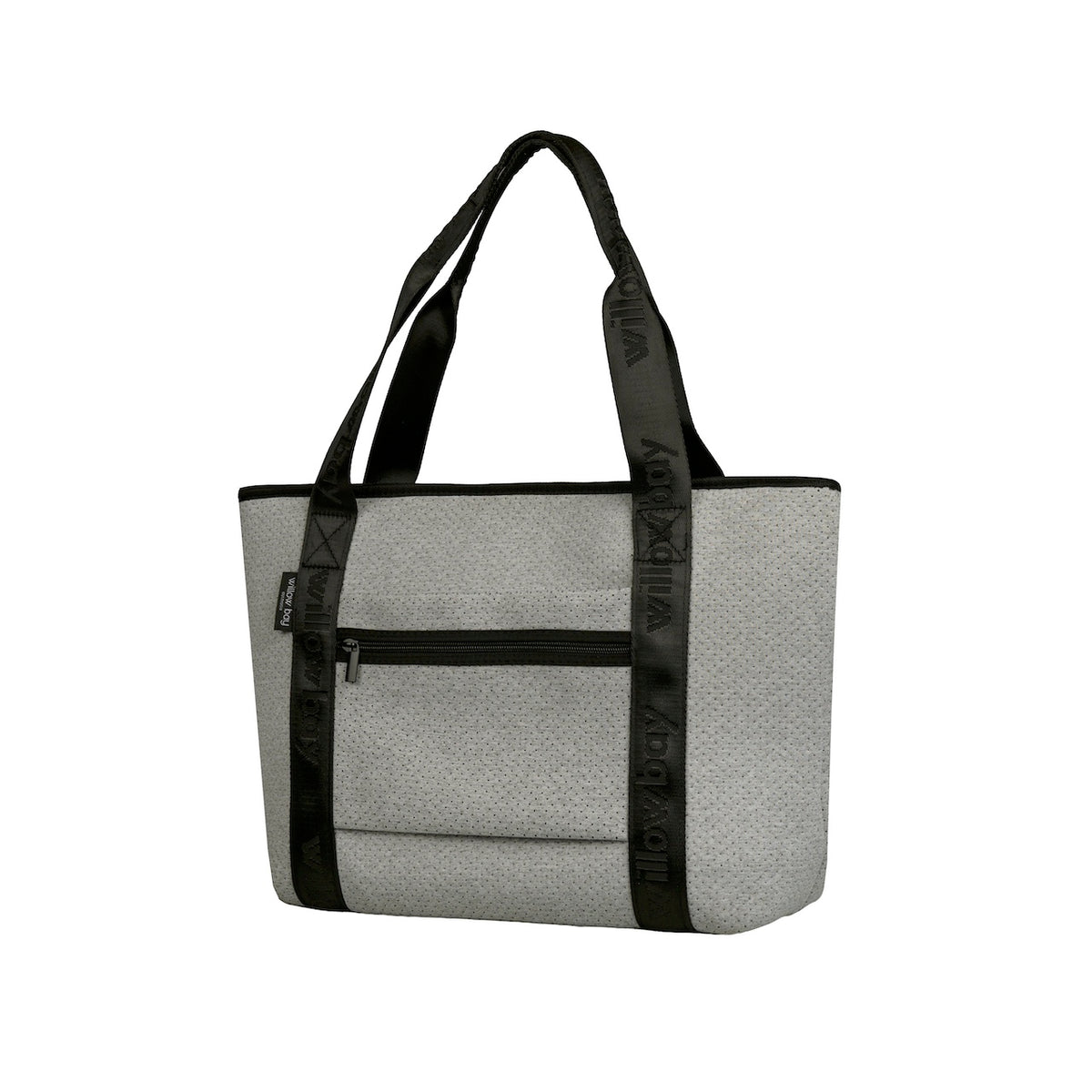 BOUTIQUE TRAVEL Neoprene Tote Bag With Zip (with luggage/trolley sleeve) - LIGHT MARLE