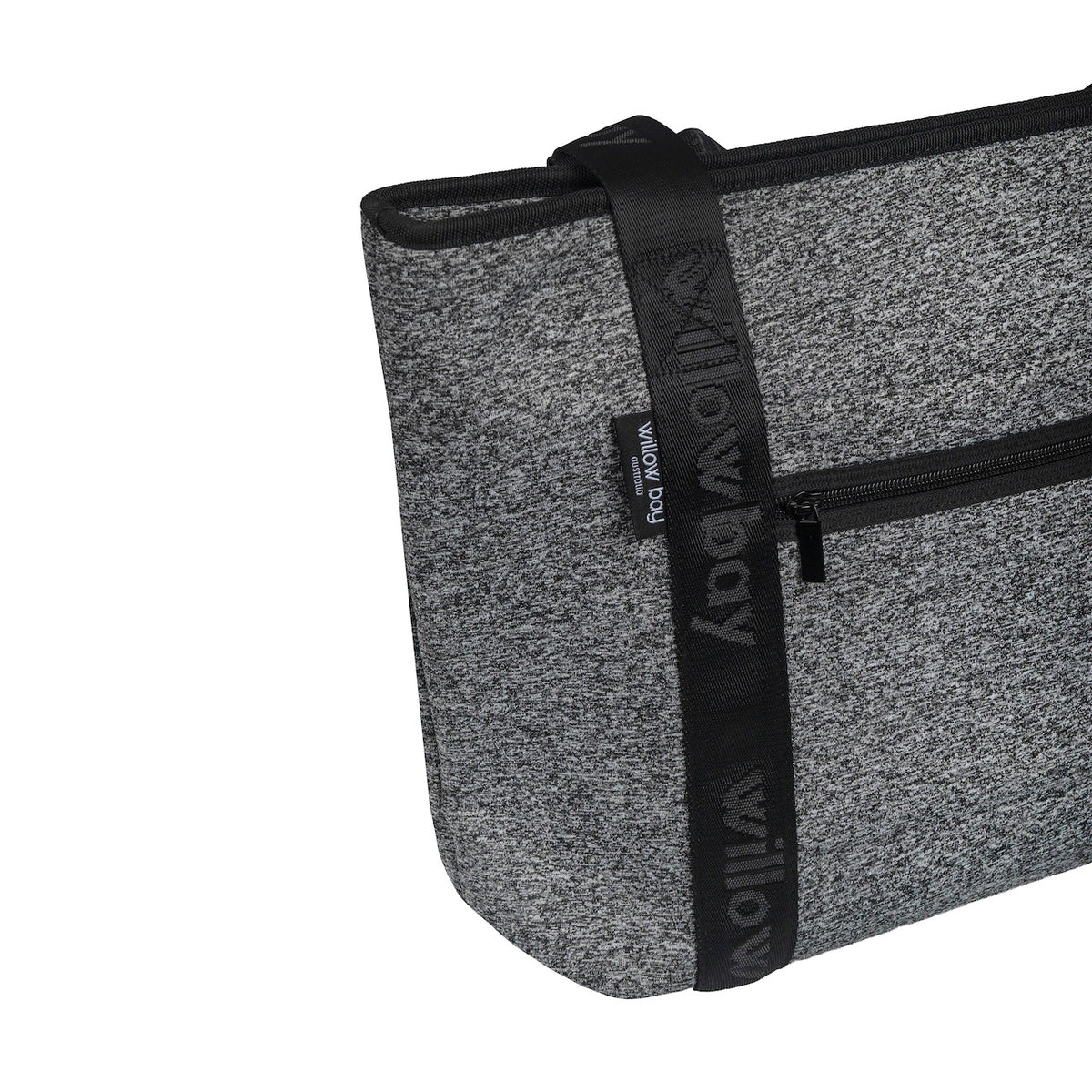 BOUTIQUE TRAVEL Neoprene Tote Bag With Zip (with luggage/trolley sleeve) - DARK MARLE