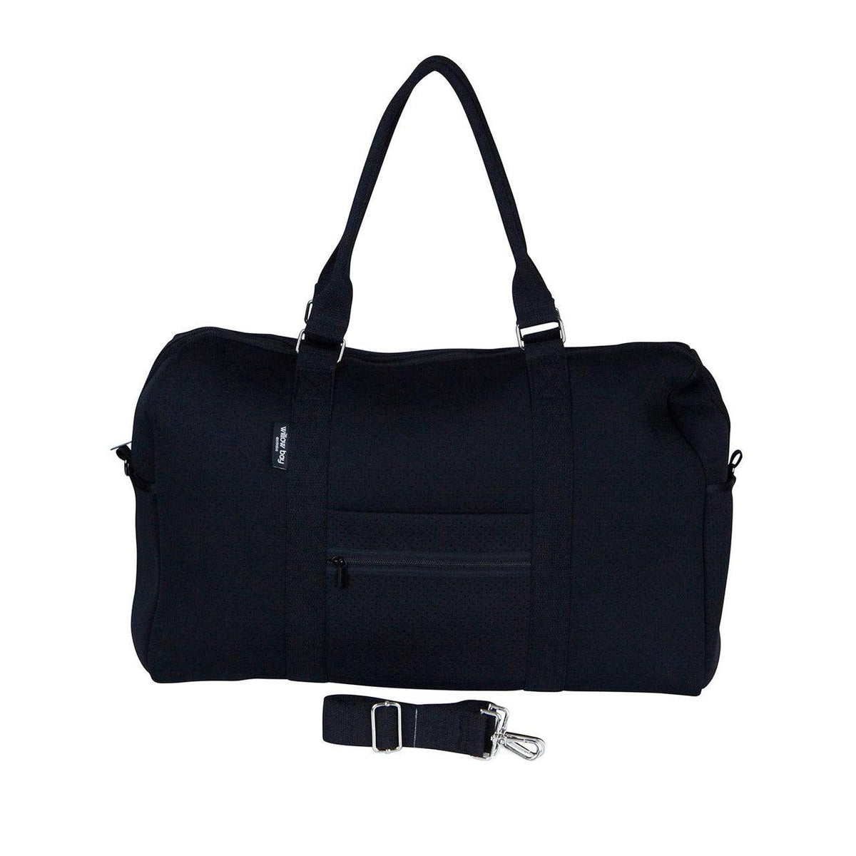 CABIN BAG - BLACK-travel bag-washable travel bag-overnight getaway-qantas-airline bag-sports bag-neoprene bag-Willow Bay Australia