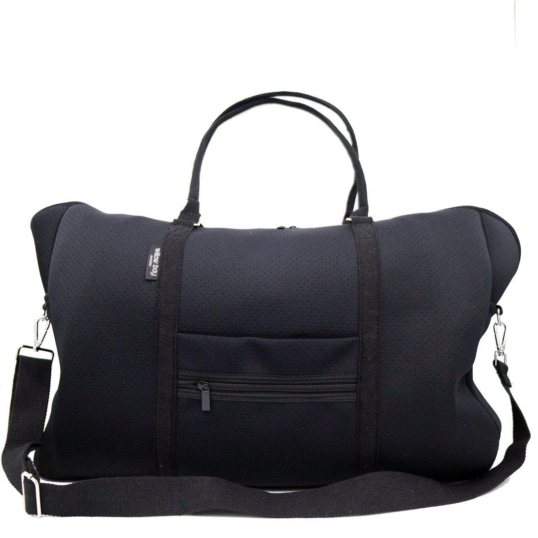 CABIN BAG - BLACK-travel bag-washable travel bag-overnight getaway-qantas-airline bag-sports bag-neoprene bag-Willow Bay Australia