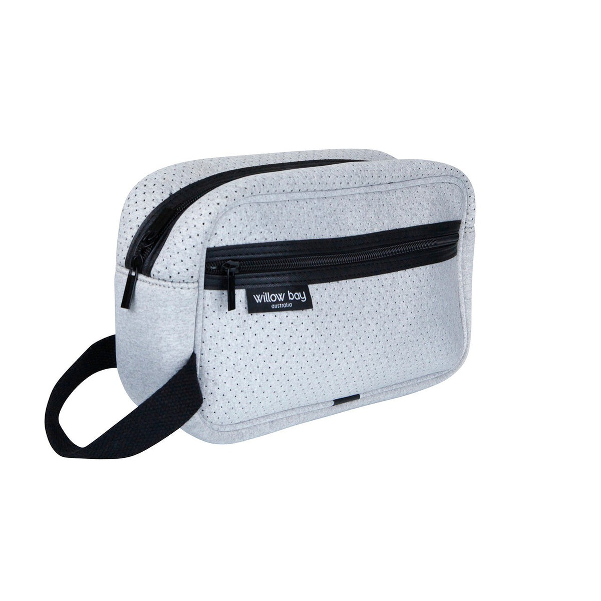 COSMETIC Bag Neoprene - LIGHT MARLE-Toiletry Bag-Willow Bay Australia