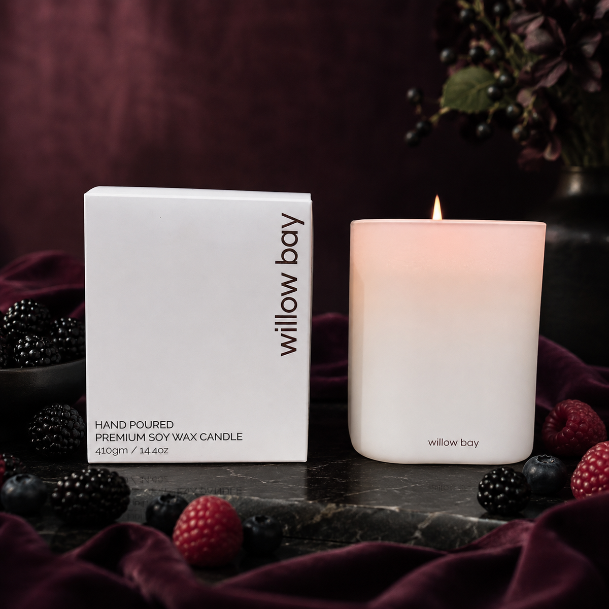 Premium Soy Candle  - Midnight Berry Bliss