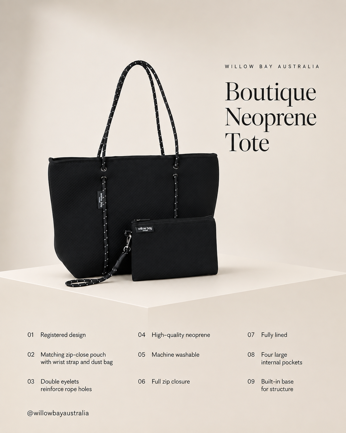 Boutique Tote - Black