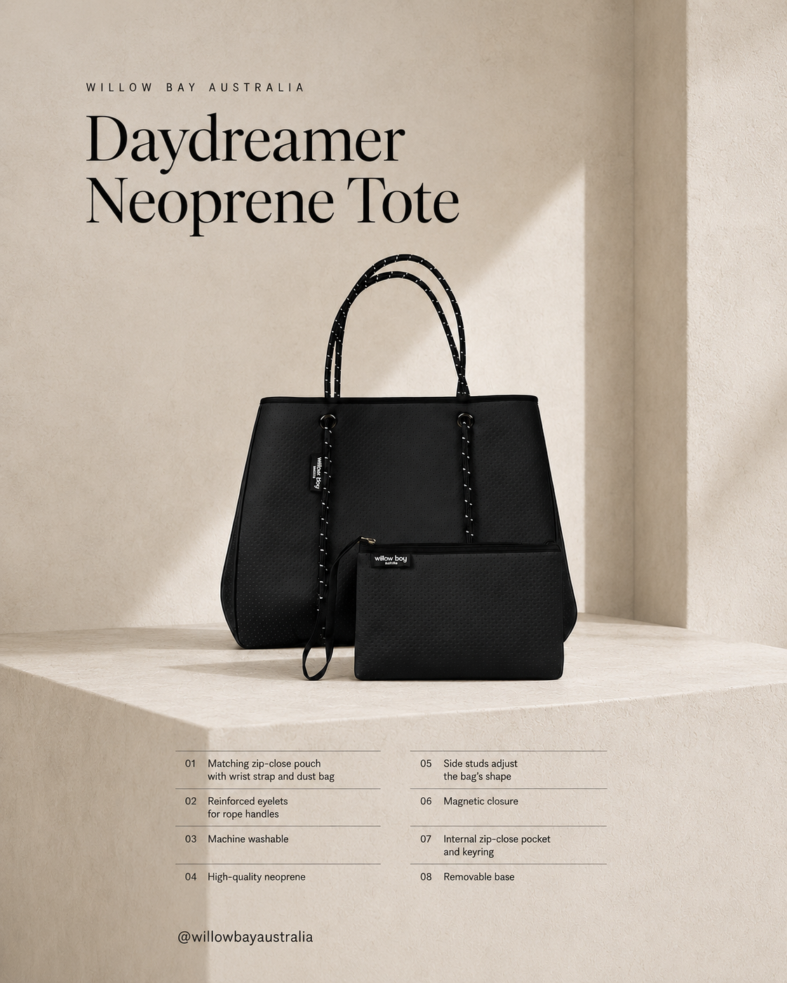 Daydreamer Tote - Black
