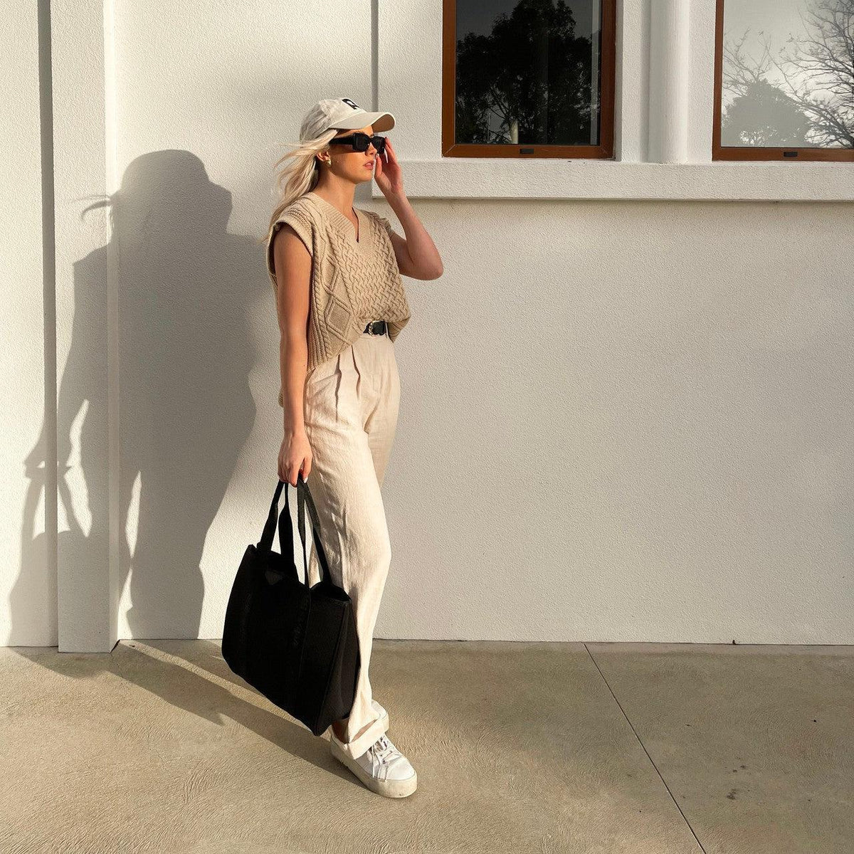 DAYDREAMER BRANDED Neoprene Tote Bag - BLACK-neoprene bag-shopping bag-handbag-travel bag-washable-vegan bag-Willow Bay Australia