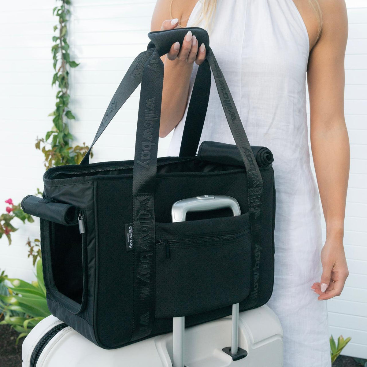 Pet Carrier - BLACK-Neoprene-Willow Bay Australia