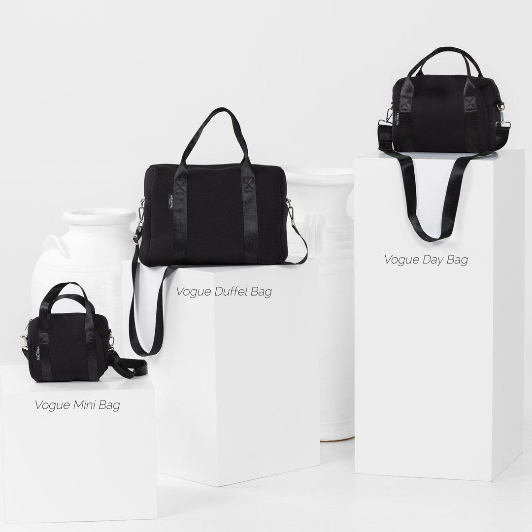 VOGUE Mini Neoprene Day Bag - BLACK-Crossbody-Willow Bay Australia