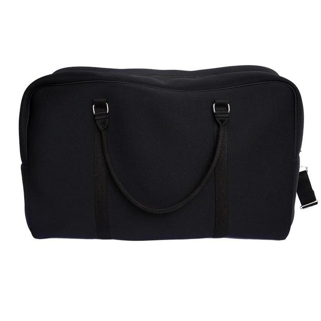 WEEKENDER Neoprene Bag - BLACK-neoprene bag-travel bag-overnight stay-getaway-sports bag-washable travel bag-Willow Bay Australia
