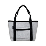 BOUTIQUE TRAVEL Neoprene Tote Bag With Zip (with luggage/trolley sleeve) - LIGHT MARLE