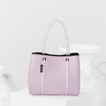 DAYDREAMER MINI Neoprene Tote Bag With Closure - SOFT LILAC-Tote Bag-Willow Bay Australia