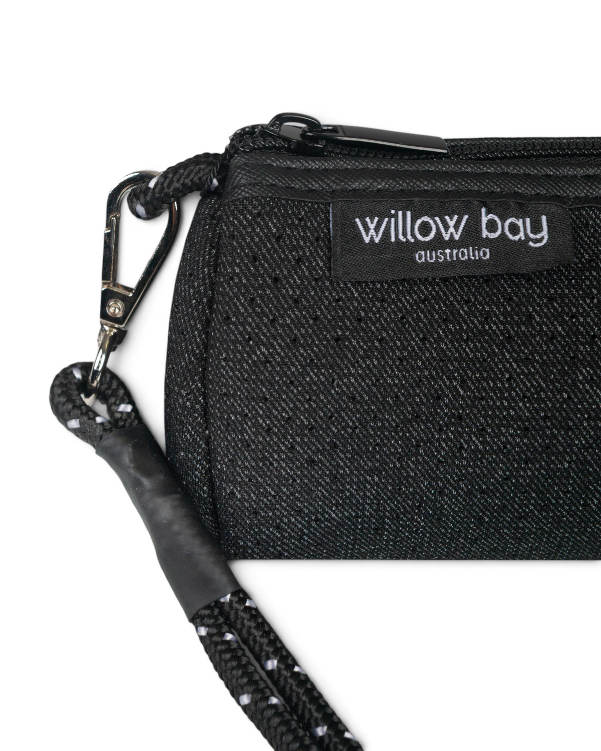 Wristlet Clutch - Black Denim
