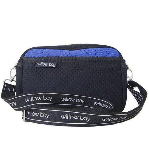 CROSSBODY Neoprene Bag - BLUE DENIM/BLACK-Willow Bay