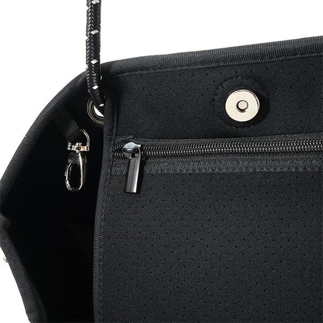 DAYDREAMER Neoprene Tote Bag with Closure - SKY BLUE-neoprene bag-shopping bag-handbag-travel bag-washable-vegan bag-Willow Bay Australia