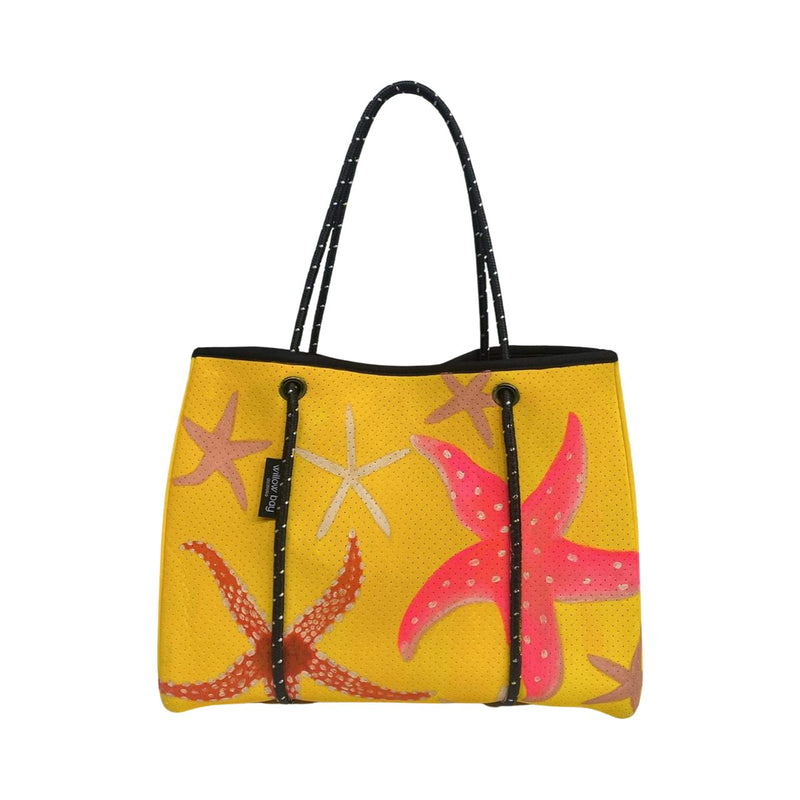 Samira Zaarour x Willow Bay Wearable Art Boutique Tote #SZ6-neoprene bag-shopping bag-handbag-art-artist-wearable art-hand painted tote-vegan bag-Willow Bay Australia