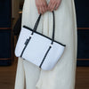 BOUTIQUE MINI Neoprene Tote Bag With Zip - WHITE