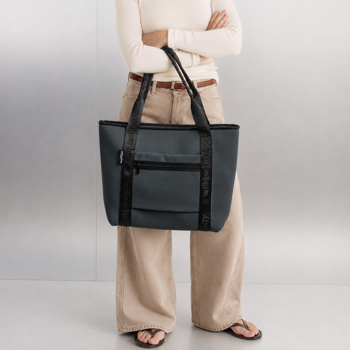 Boutique Travel Tote - Charcoal