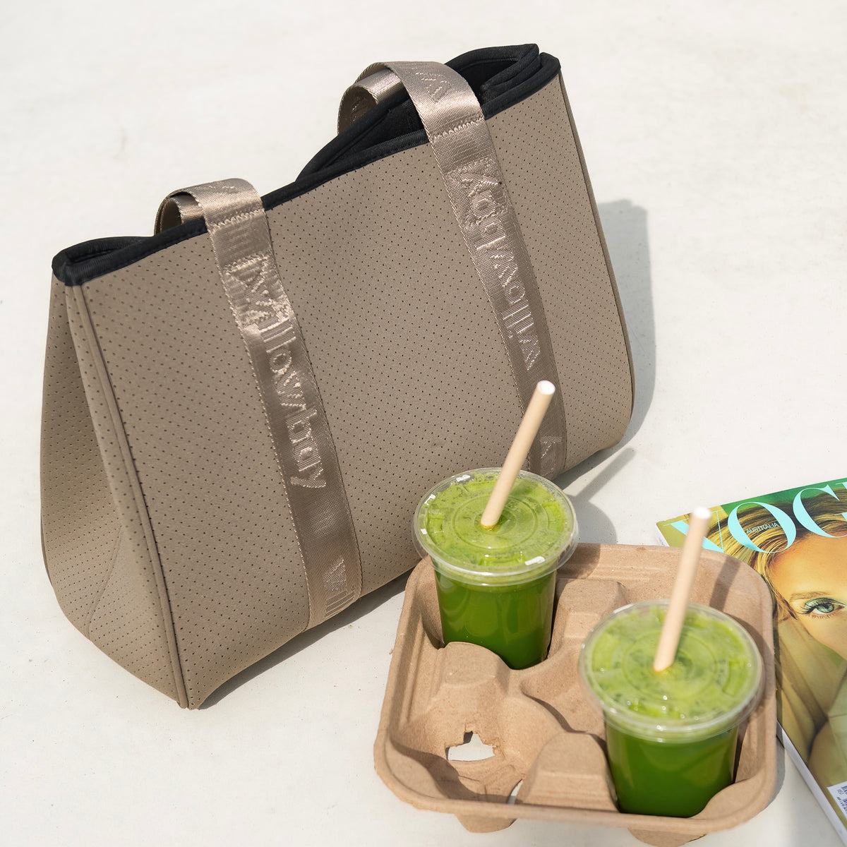 DAYDREAMER BRANDED Neoprene Tote Bag - SAGE