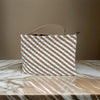 Woven Wanderer Clutch Bag - Beige/White-Neoprene-Willow Bay Australia