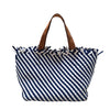 Woven Wanderer Large Tote Bag - Navy/White-Willow Bay Australia